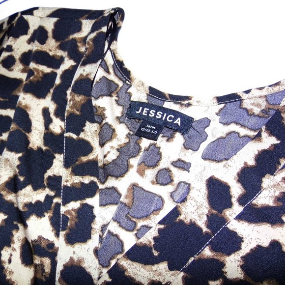 NEW Jessica Animal Print Top size M - Picture 8 of 9